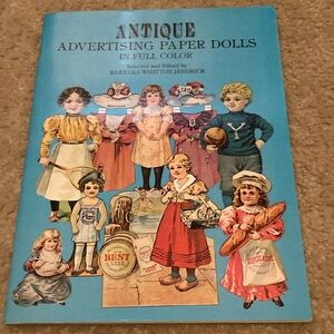 1980s Antique Advertising Paper Dolls Book